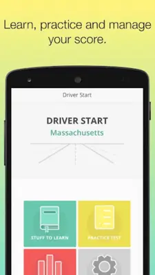 MA RMV Driver Permit test Prep android App screenshot 1